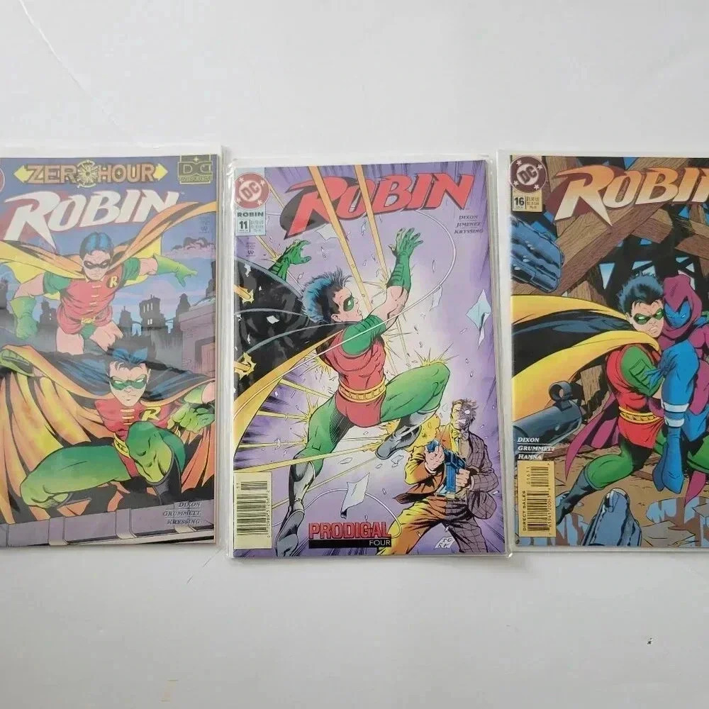 DC Comics Robin #10 #11 #16 Lot of 3 1994 1995 Packaged Cardboard Backing NICE!